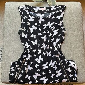 🦋 Y2K Vintage Circa 2006 Butterfly print Dress with zipper detail ✨